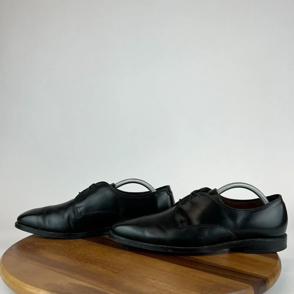 Mens Allen Edmonds Flatiron Black Leather‎ Brogue Oxford Dress Shoes Size 8.5 D